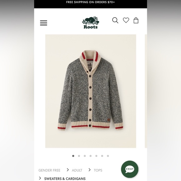 Roots Cabin Original Womens XS cardigan sweater - Picture 2 of 6